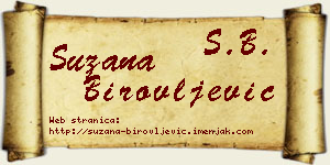 Suzana Birovljević vizit kartica